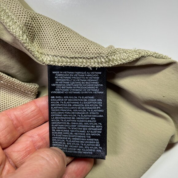 The North Face Size L Tan Aphrodite Motion Capri Pants Pull-On Cropped - Picture 7 of 8